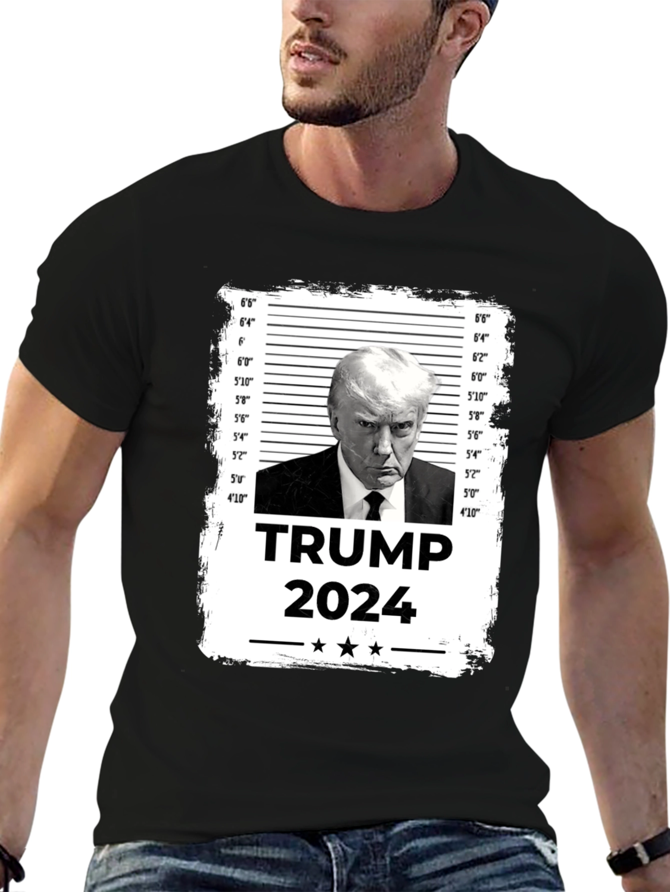 Trump 2024 Mugshot Graphic T-Shirt