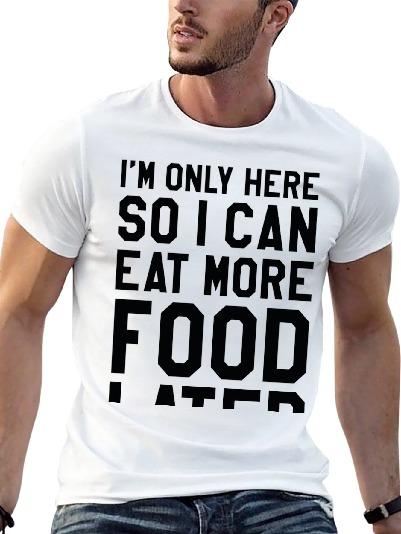 Eat More Food T-Shirt - Funny Graphic Tee