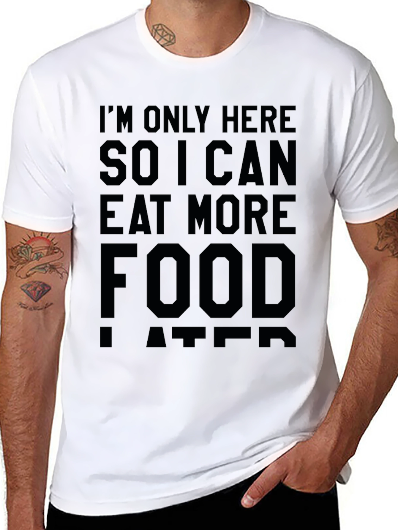 Eat More Food T-Shirt - Funny Graphic Tee