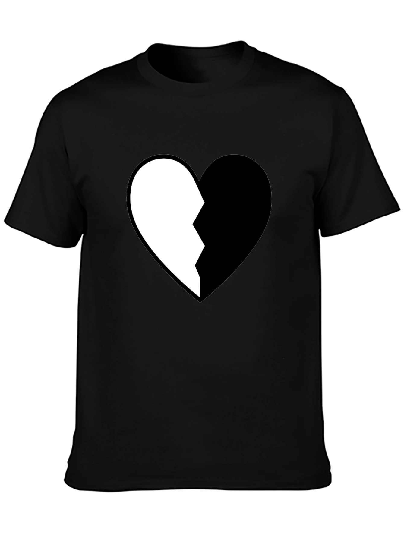 Broken Heart Graphic Tee - Stylish Cotton Shirt