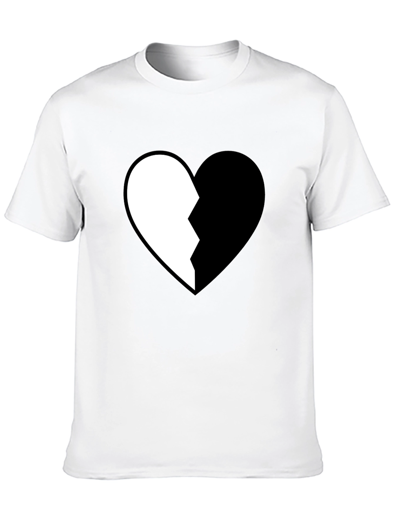 Broken Heart Graphic Tee - Stylish Cotton Shirt