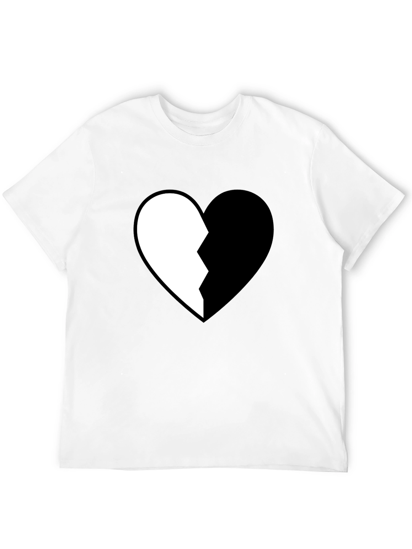 Broken Heart Graphic Tee - Stylish Cotton Shirt