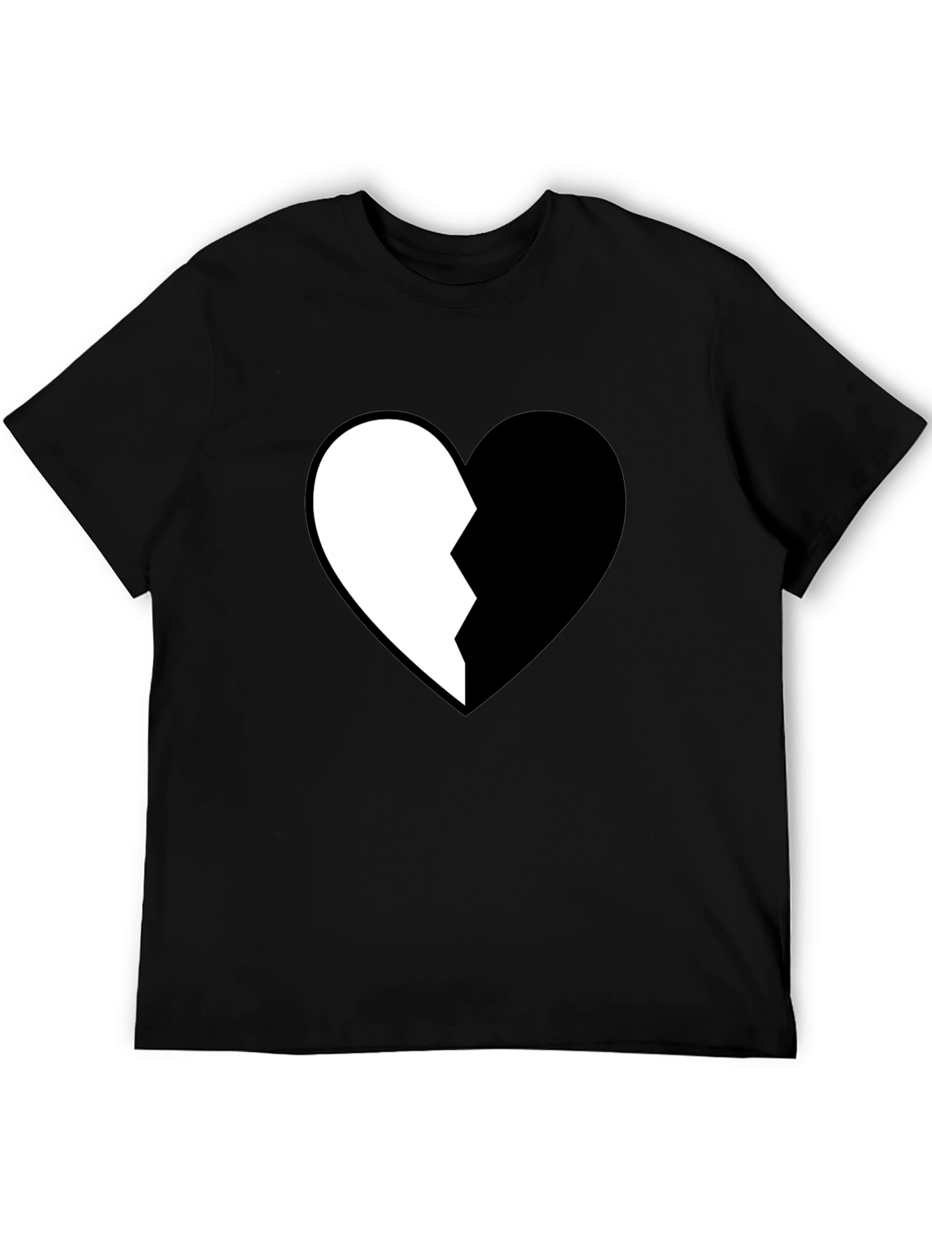 Broken Heart Graphic Tee - Stylish Cotton Shirt