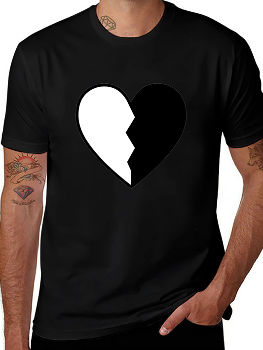 Broken Heart Graphic Tee - Stylish Cotton Shirt