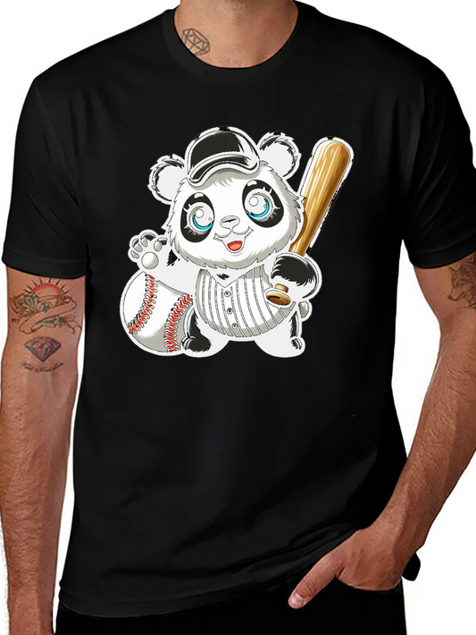 Baseball Panda Graphic Tee