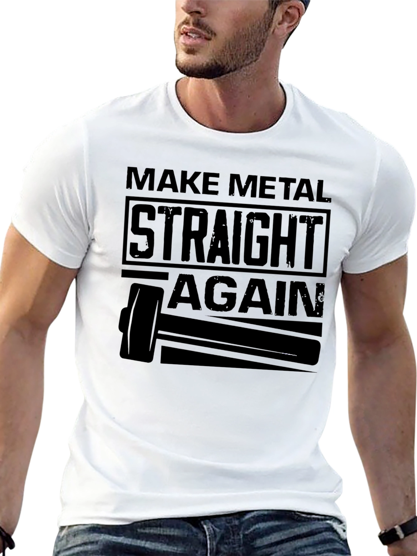 Make Metal Straight Again T-Shirt - Black