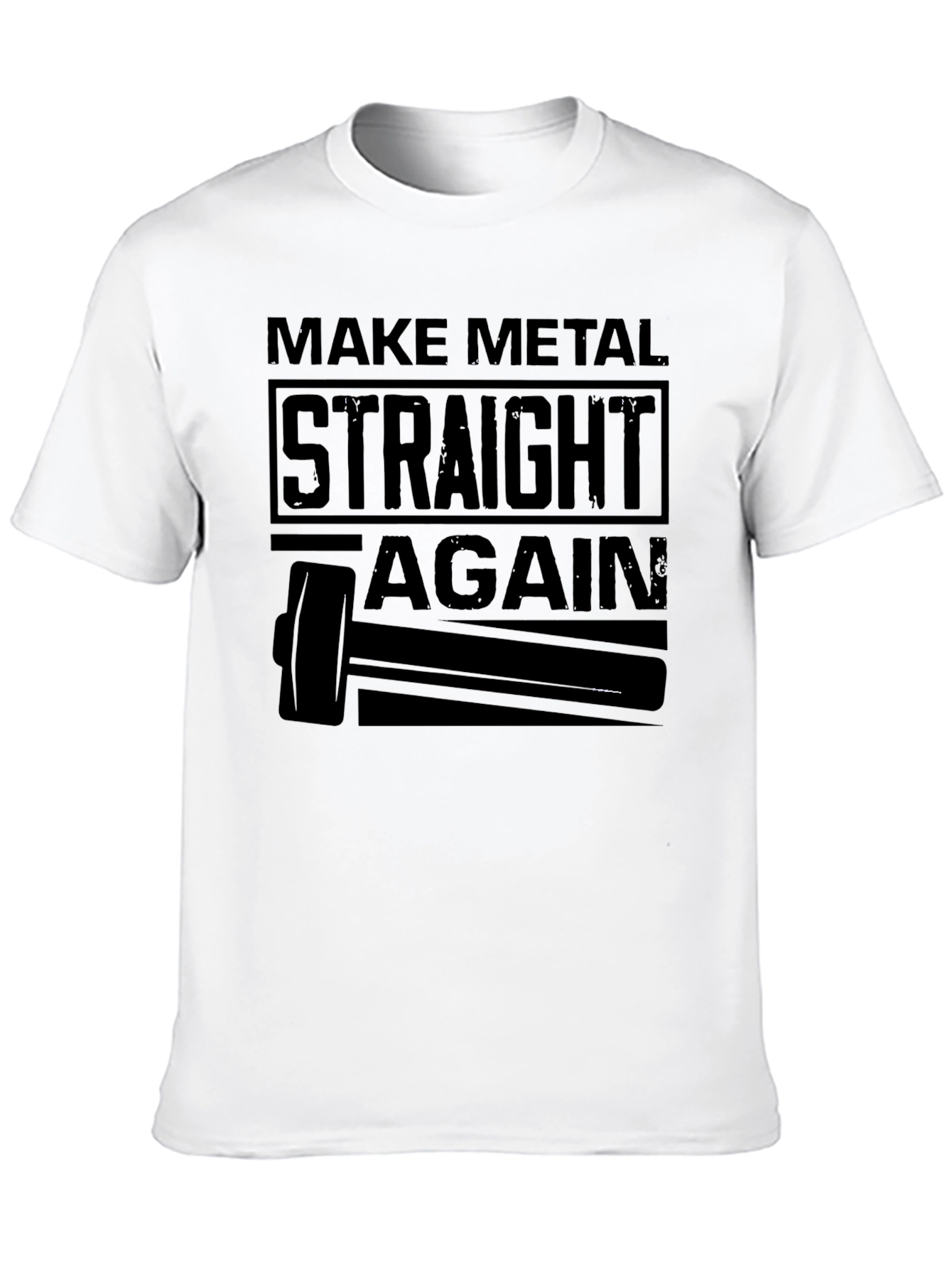 Make Metal Straight Again T-Shirt - Black