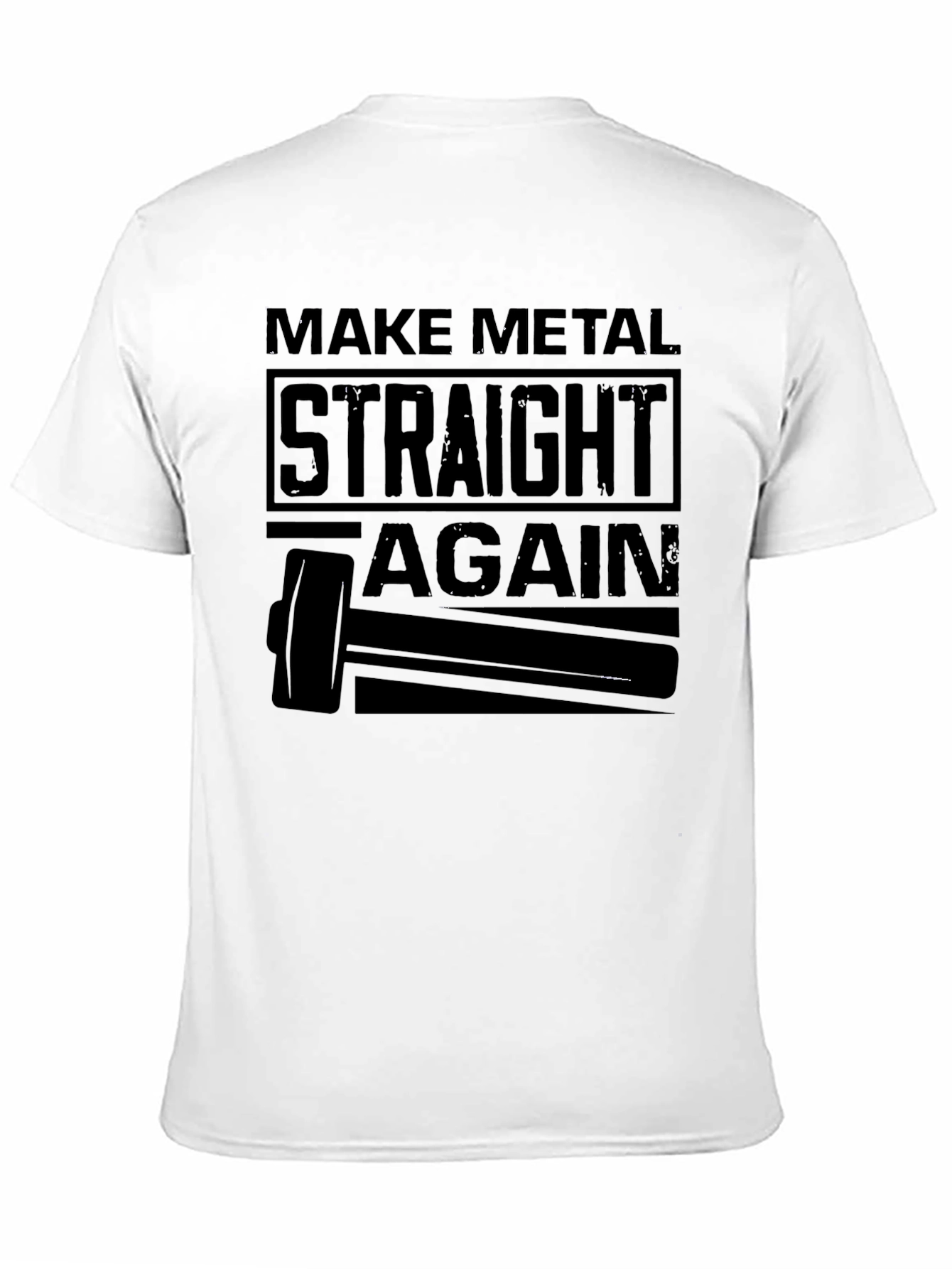 Make Metal Straight Again T-Shirt - Black