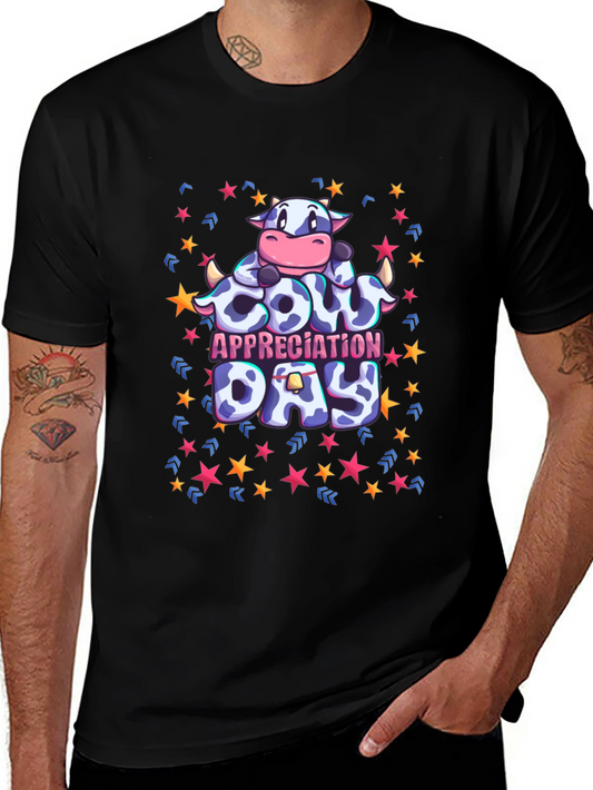 Cow Appreciation Day Black Graphic Tee