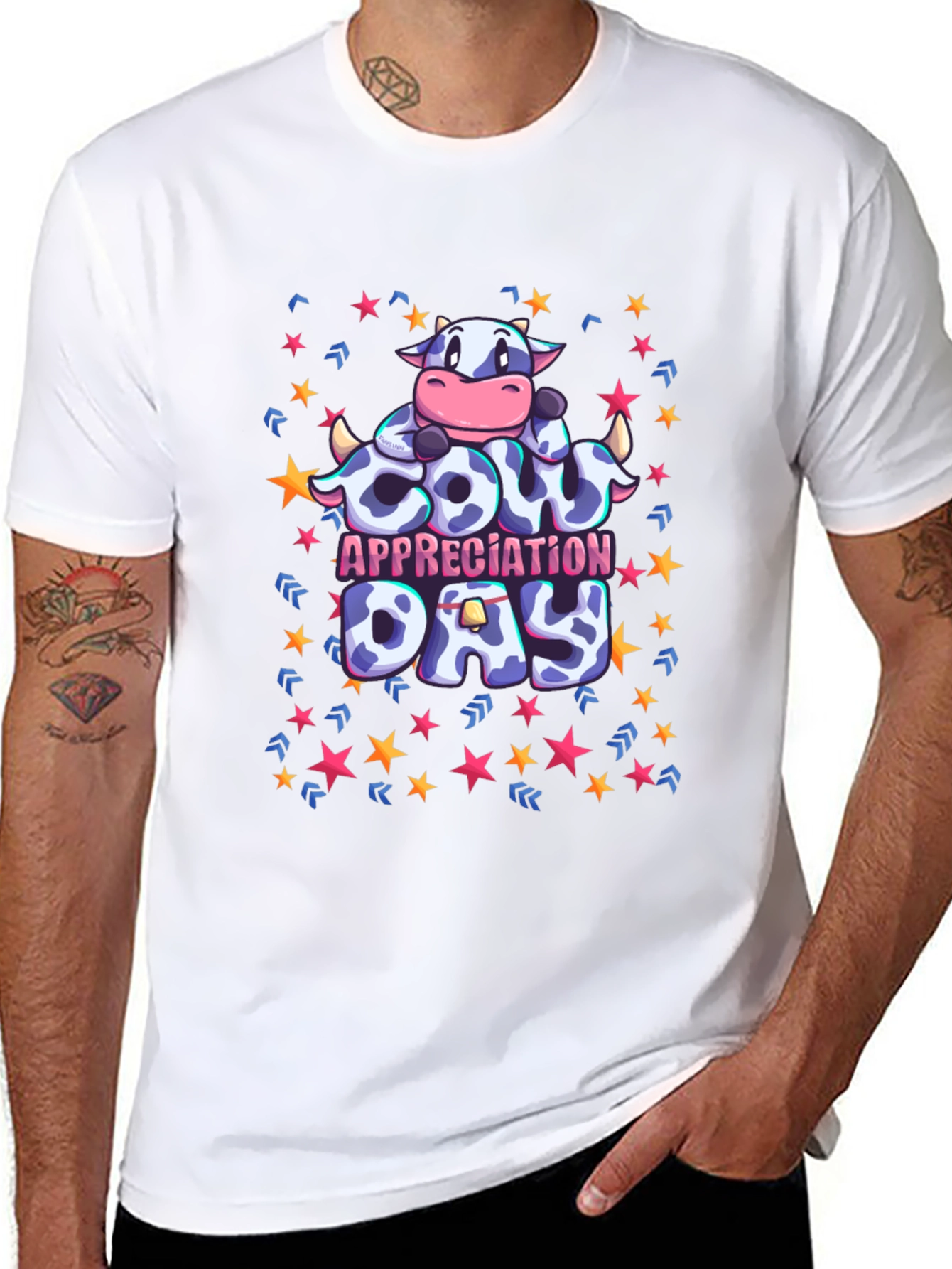 Cow Appreciation Day Black Graphic Tee