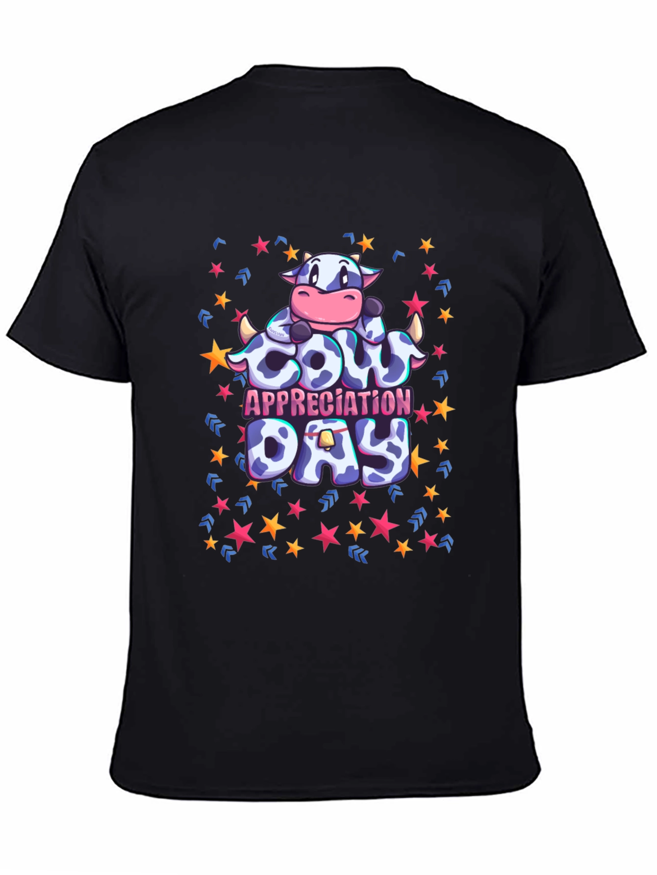 Cow Appreciation Day Black Graphic Tee