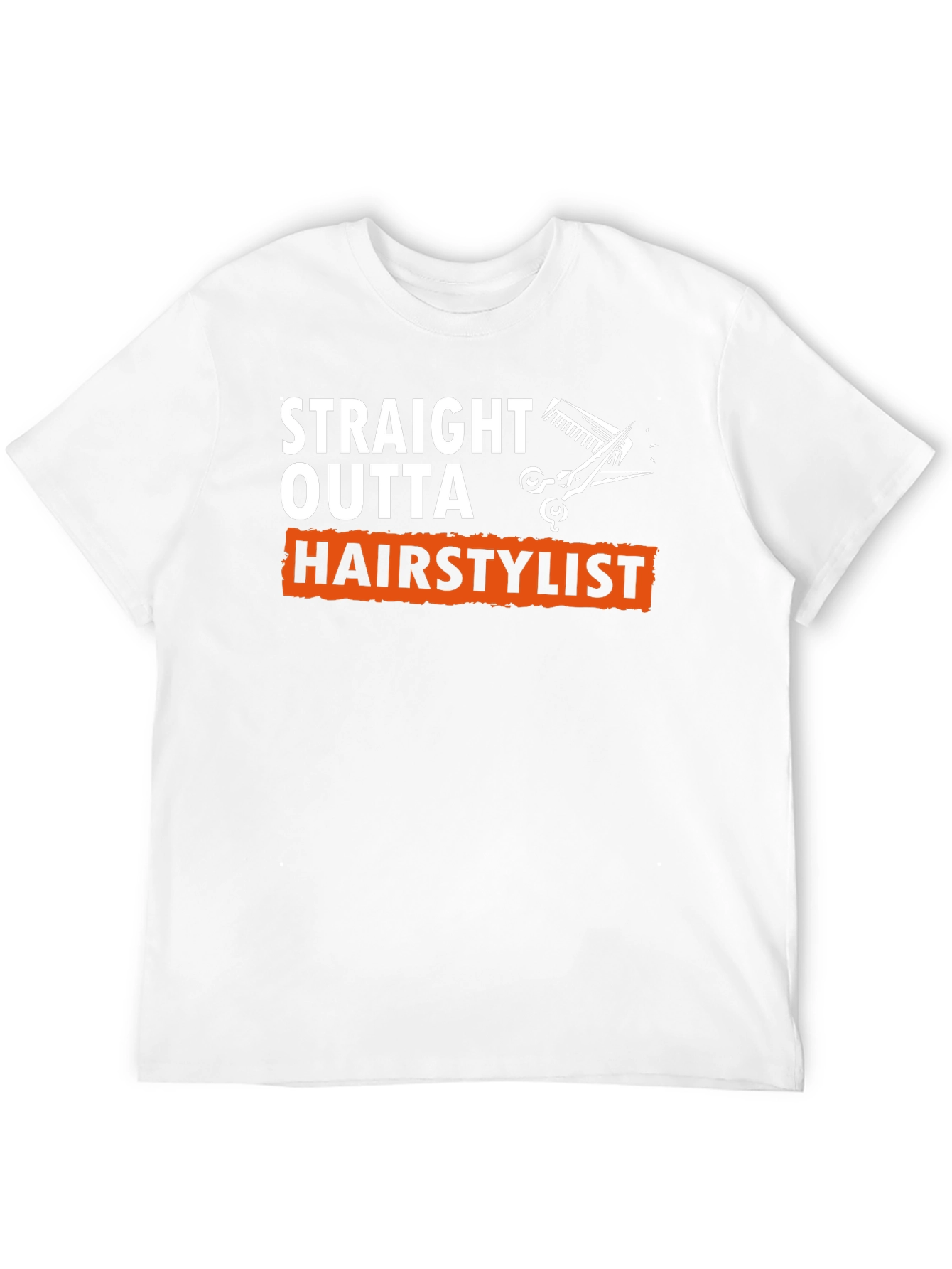 Straight Outta Hairstylist Graphic Tee - Black