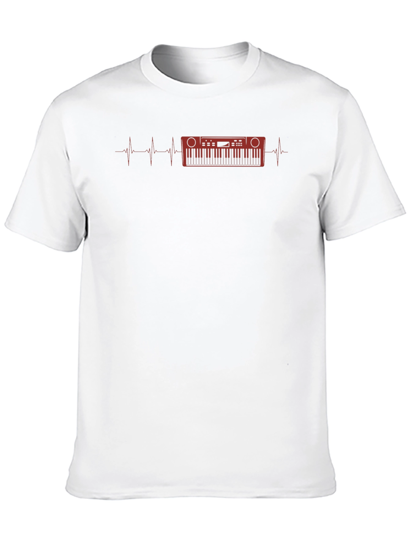 Keyboard Heartbeat Graphic T-Shirt
