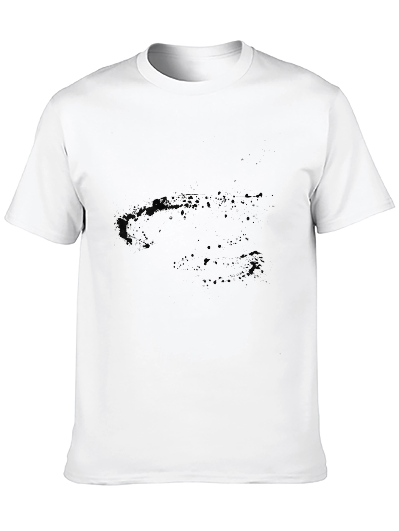 Abstract Galaxy Black Graphic Tee