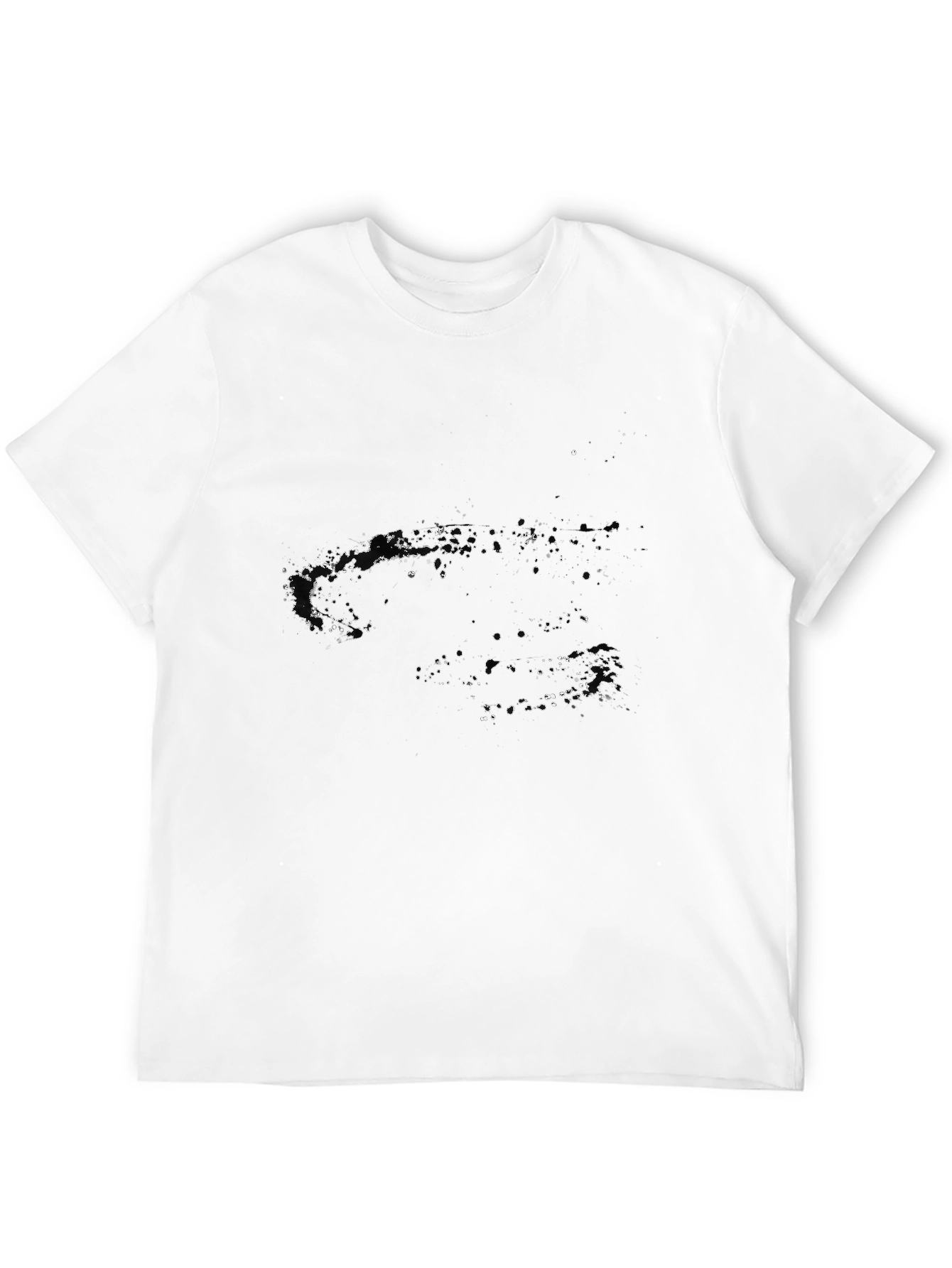 Abstract Galaxy Black Graphic Tee