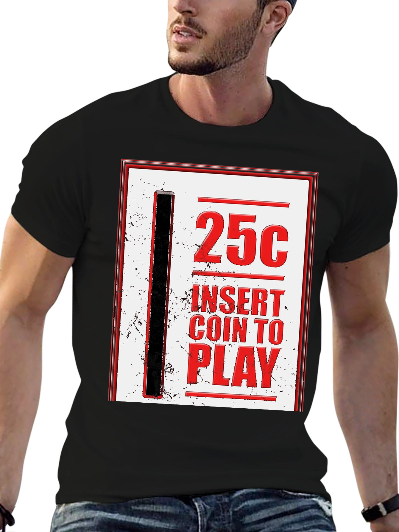 25 Cent Insert Coin to Play Graphic Tee