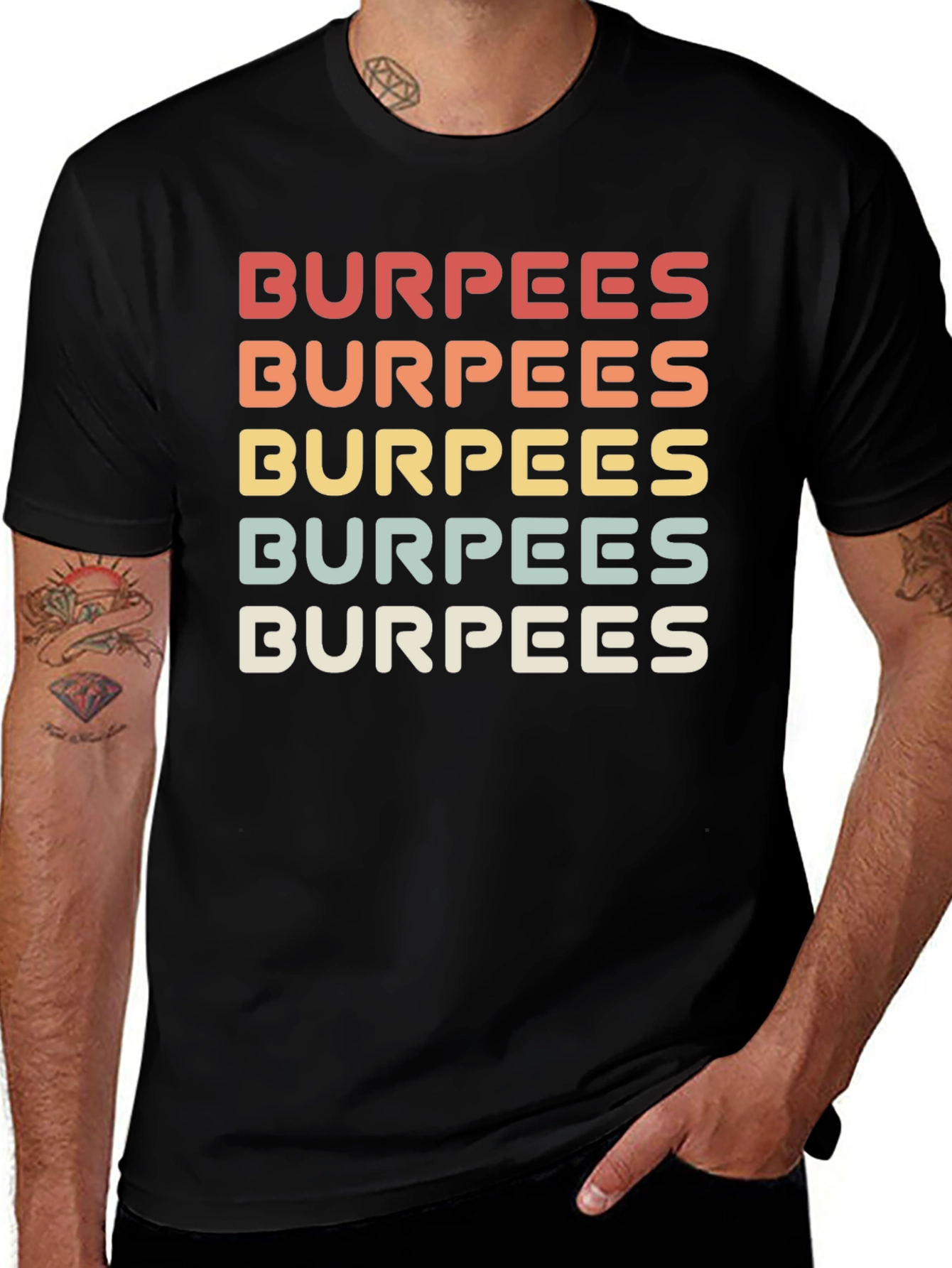 Retro Burpees Graphic Tee