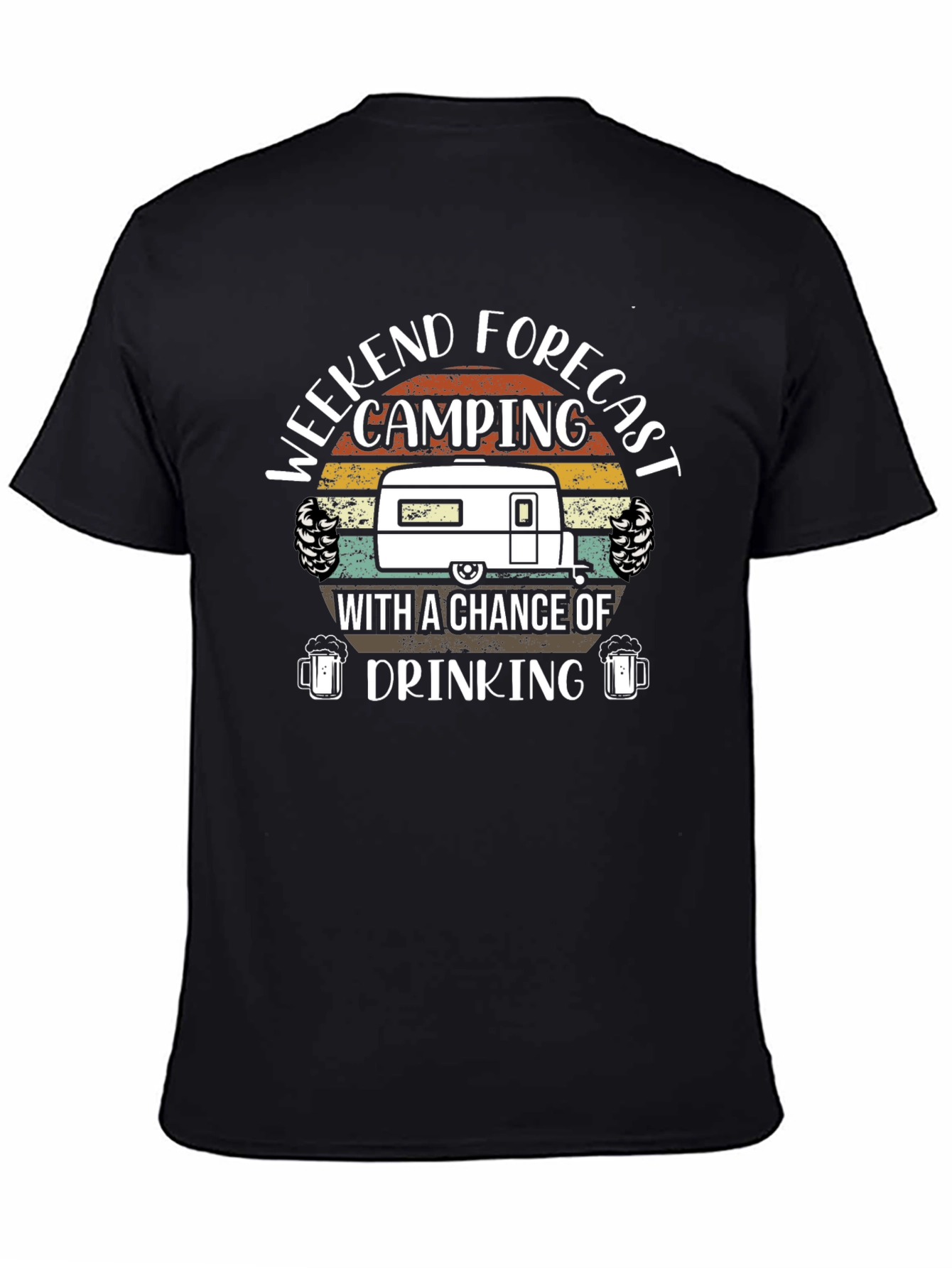 Weekend Forecast Camping & Drinking T-Shirt