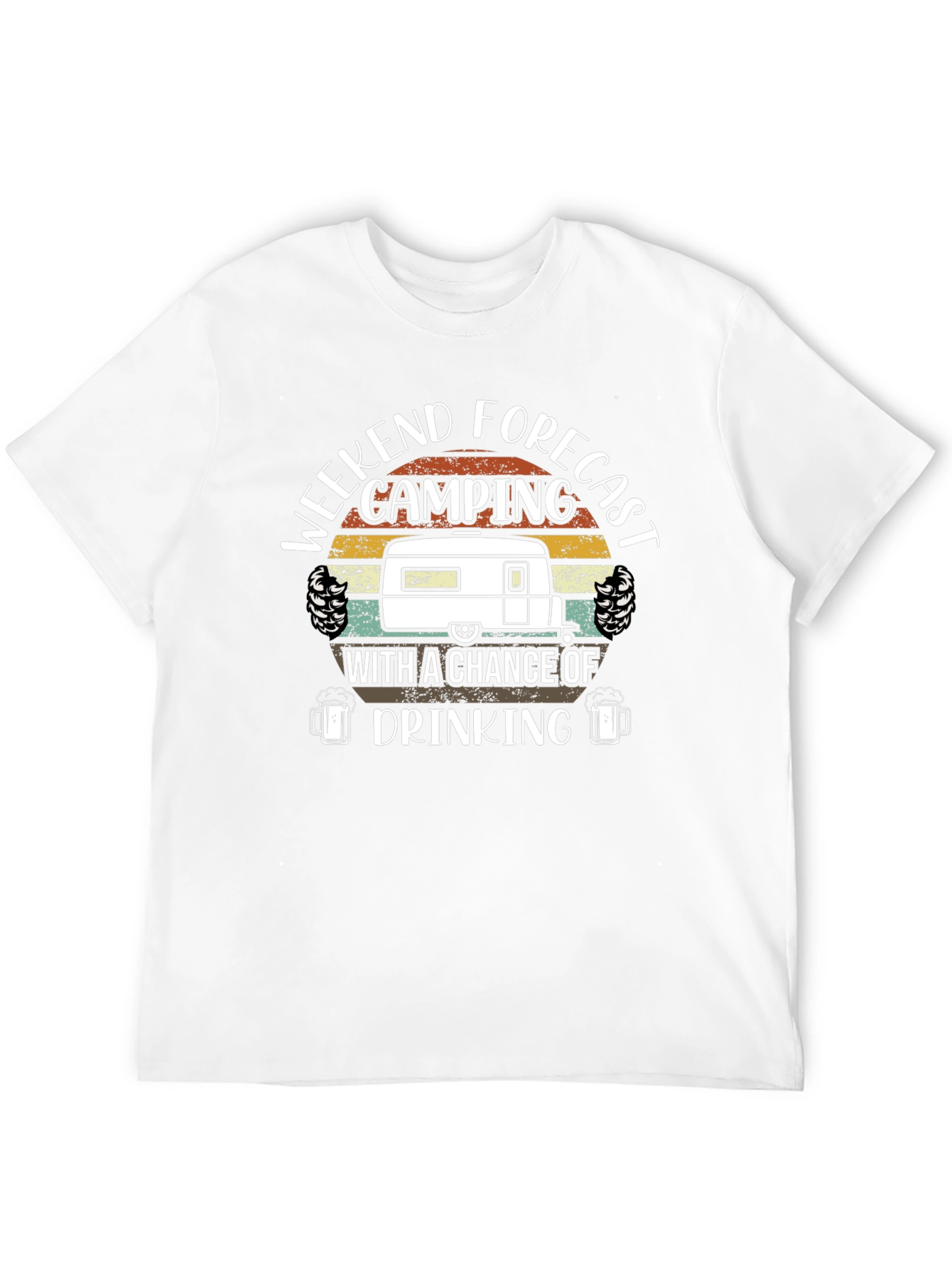 Weekend Forecast Camping & Drinking T-Shirt