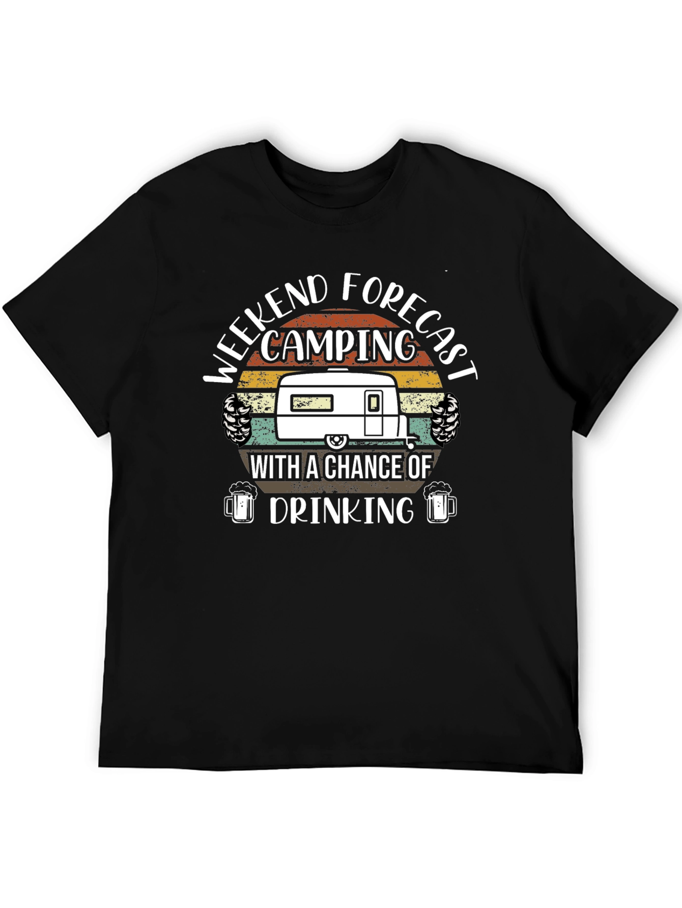 Weekend Forecast Camping & Drinking T-Shirt