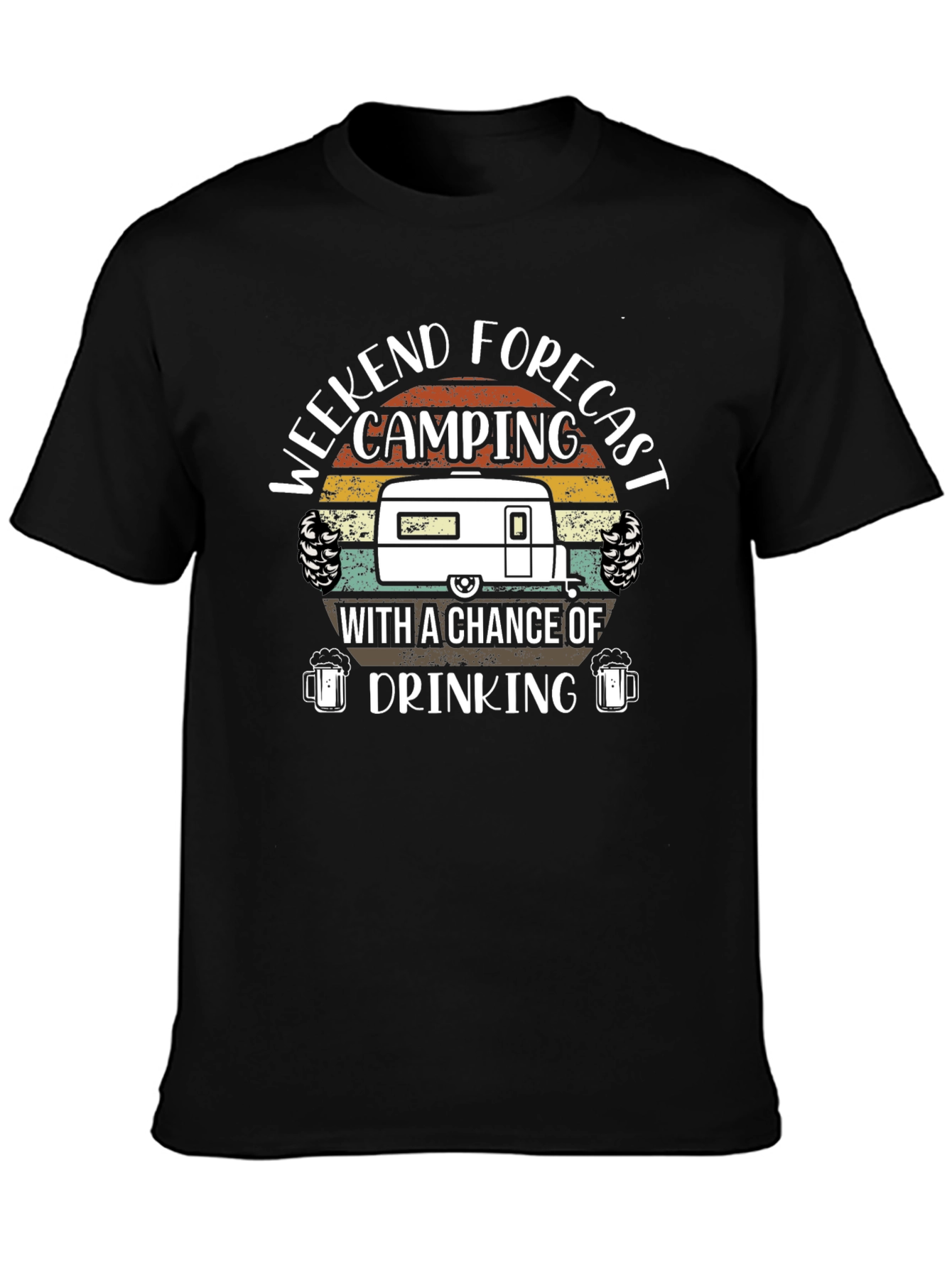 Weekend Forecast Camping & Drinking T-Shirt