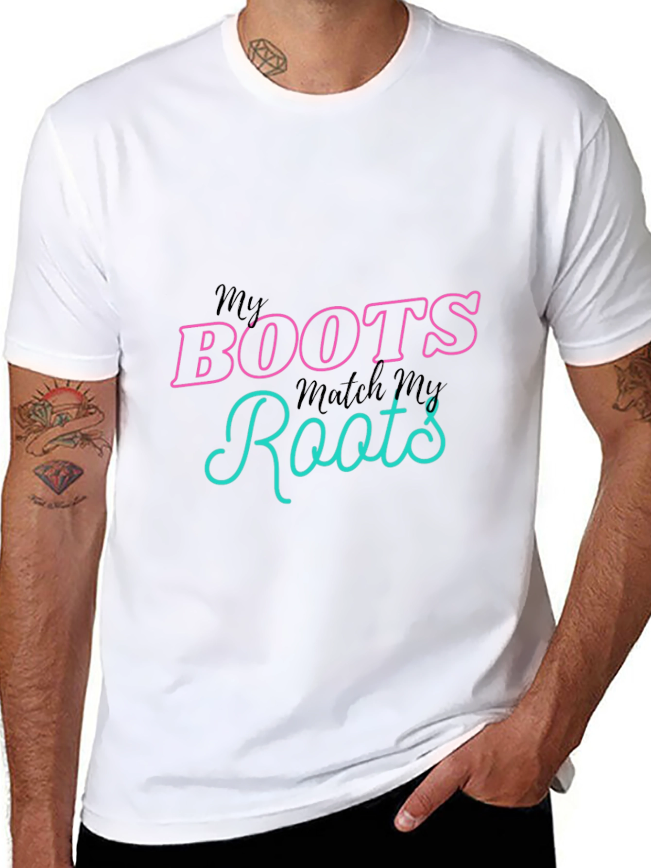 Boots and Roots Graphic Tee - Trendy T-Shirt