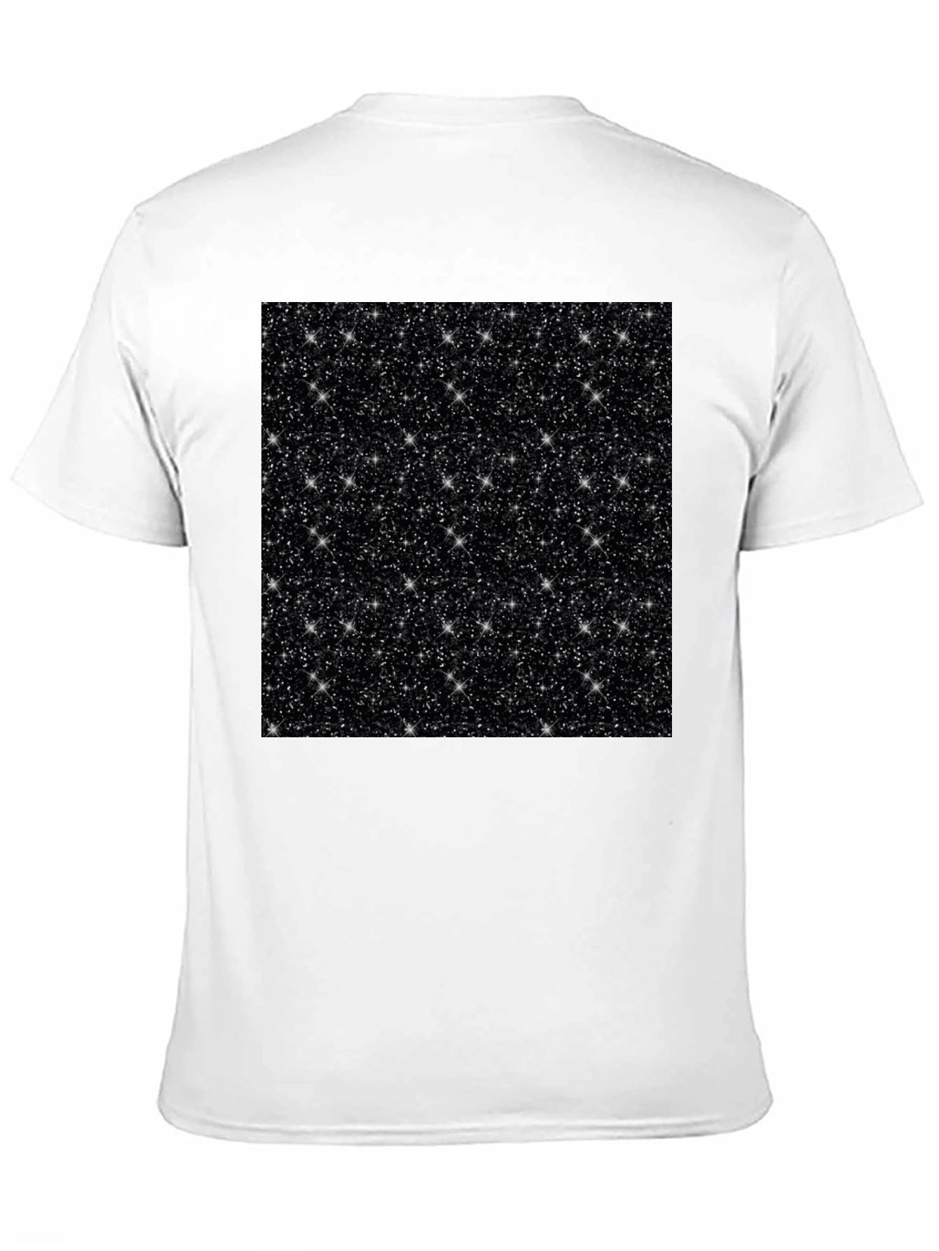 Sparkling Starry Night Graphic Tee - Black