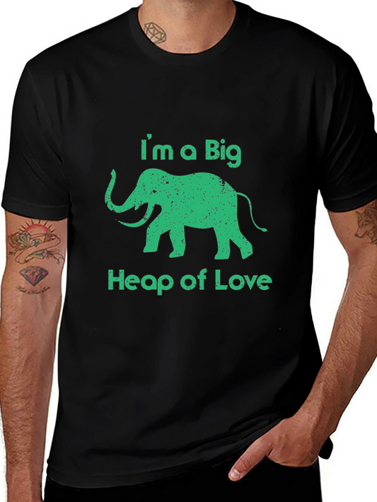 Im A Big Heap Of Love Elephant Graphic Tee