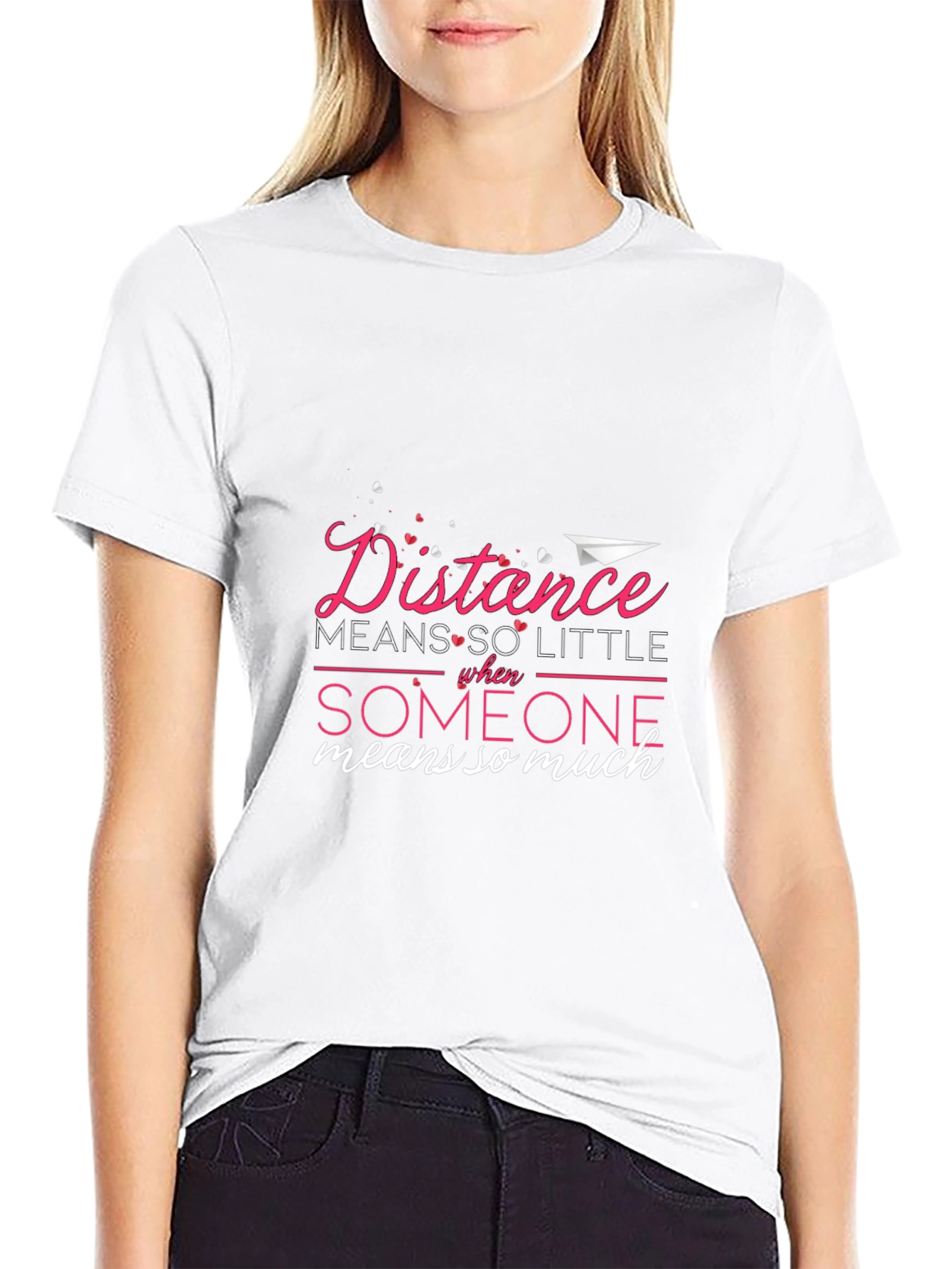 Distance Means So Little T-Shirt Black