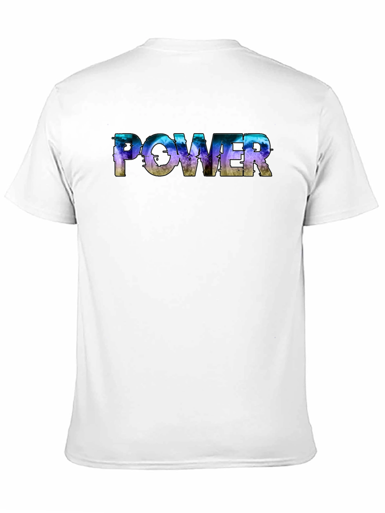 Power Word Art Black T-Shirt