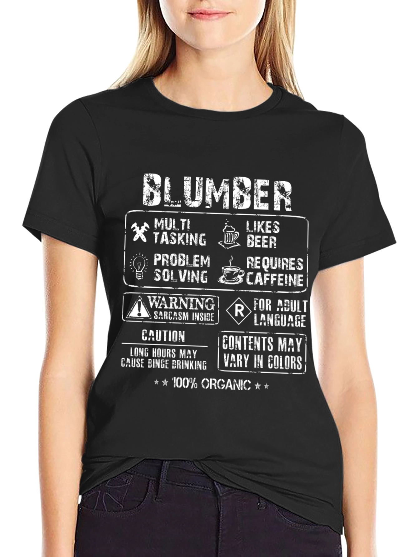 Blumber Funny T-Shirt - Multi Tasking Organic