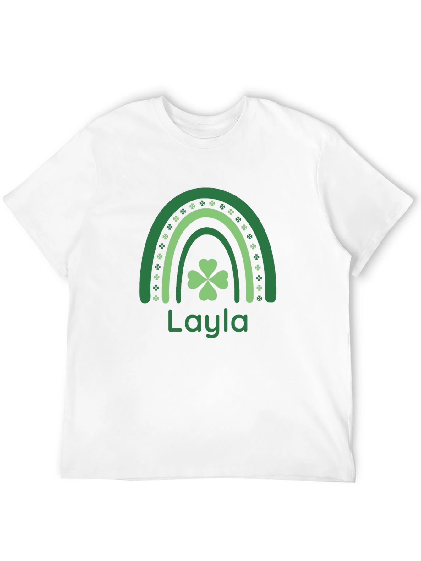 Layla Shamrock Rainbow T-Shirt - St. Patricks Day