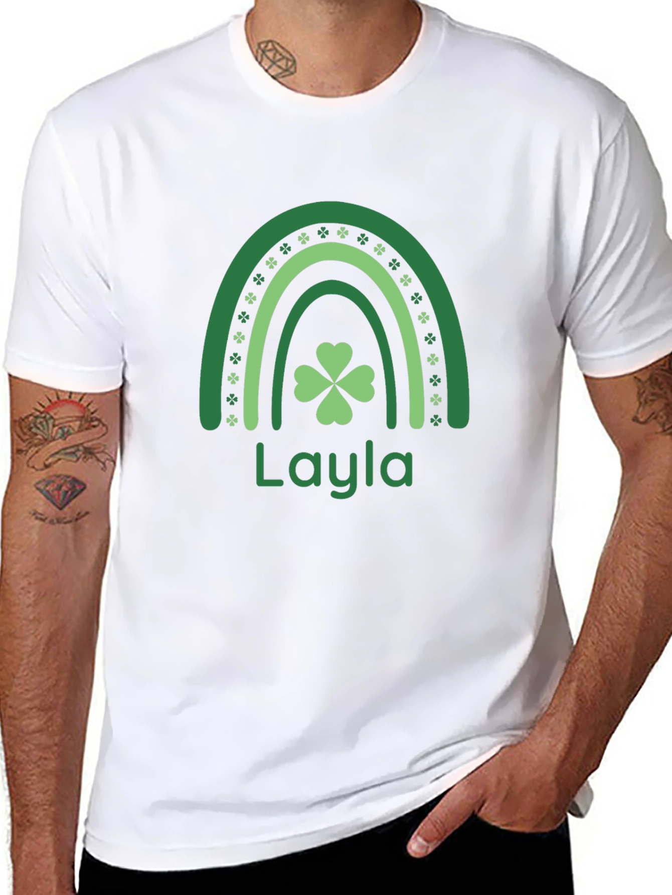 Layla Shamrock Rainbow T-Shirt - St. Patricks Day