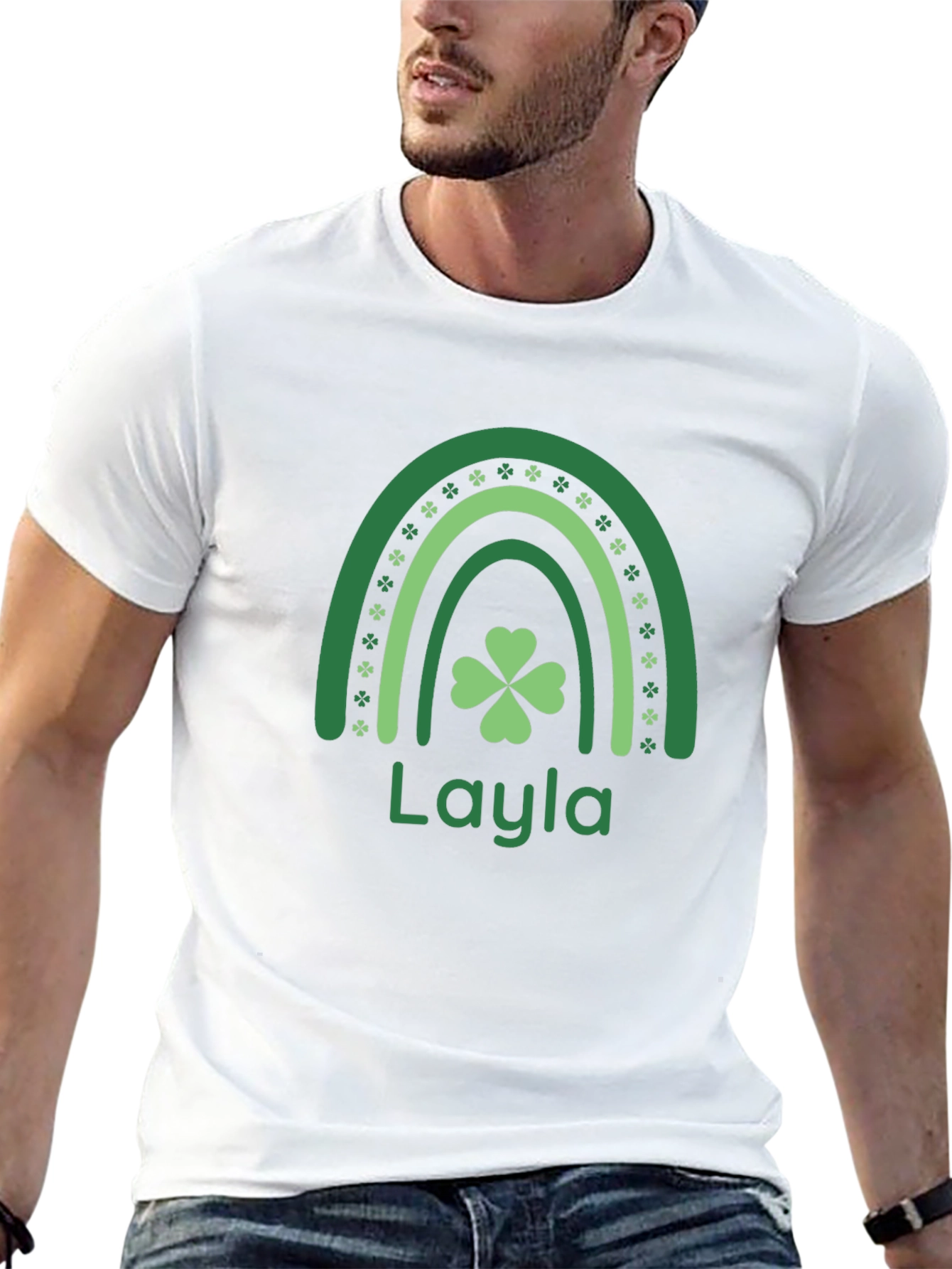 Layla Shamrock Rainbow T-Shirt - St. Patricks Day