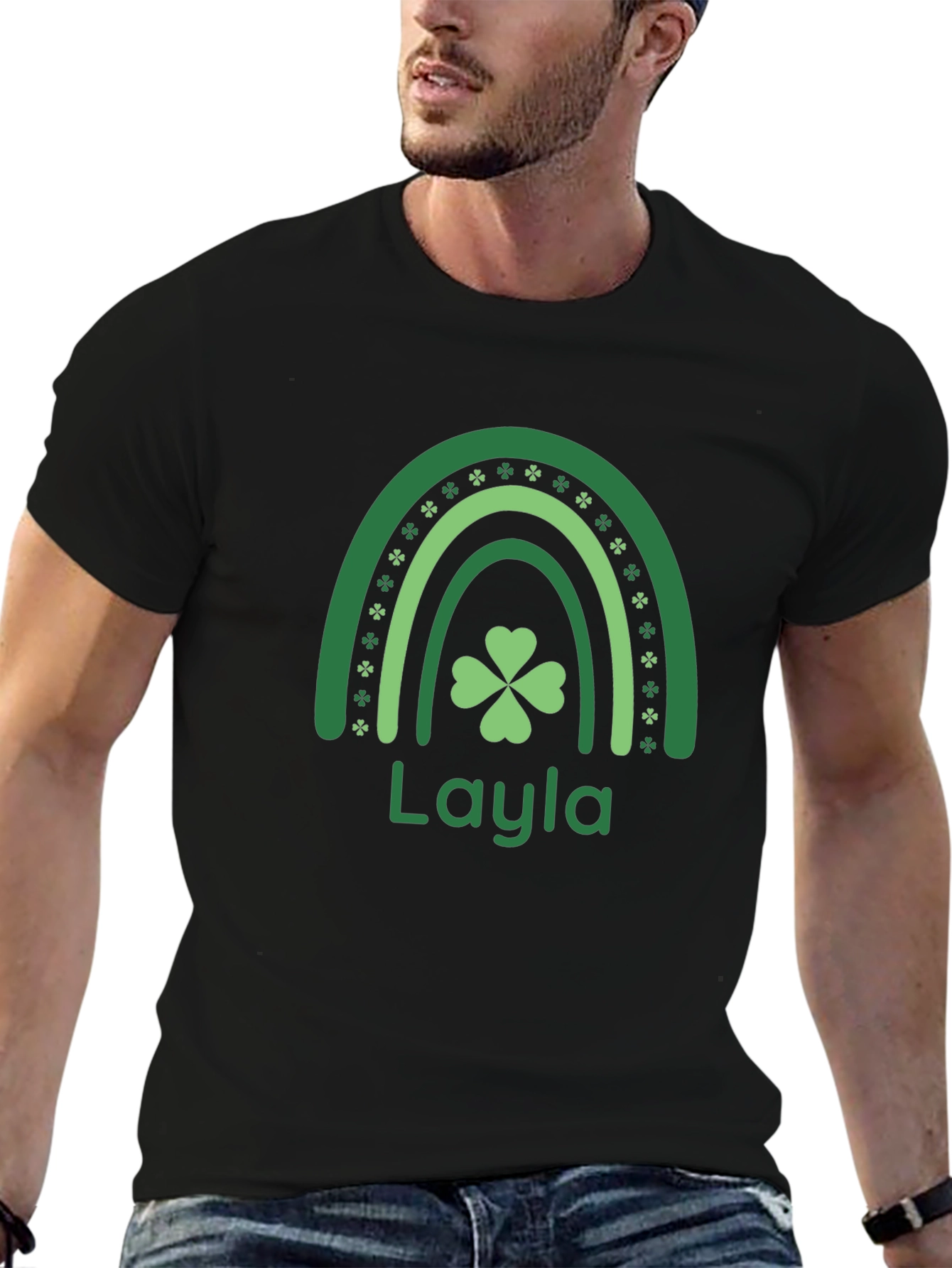 Layla Shamrock Rainbow T-Shirt - St. Patricks Day