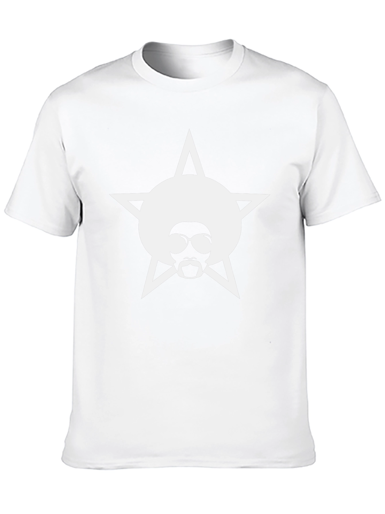 Funky Star Afro Graphic Tee - Black