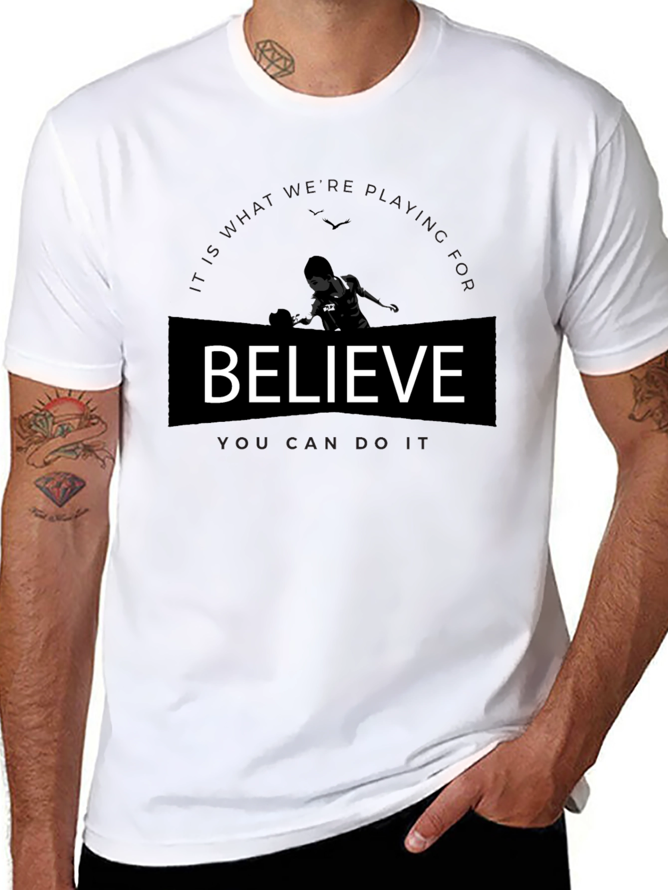 Believe Graphic T-Shirt - Motivational Tee