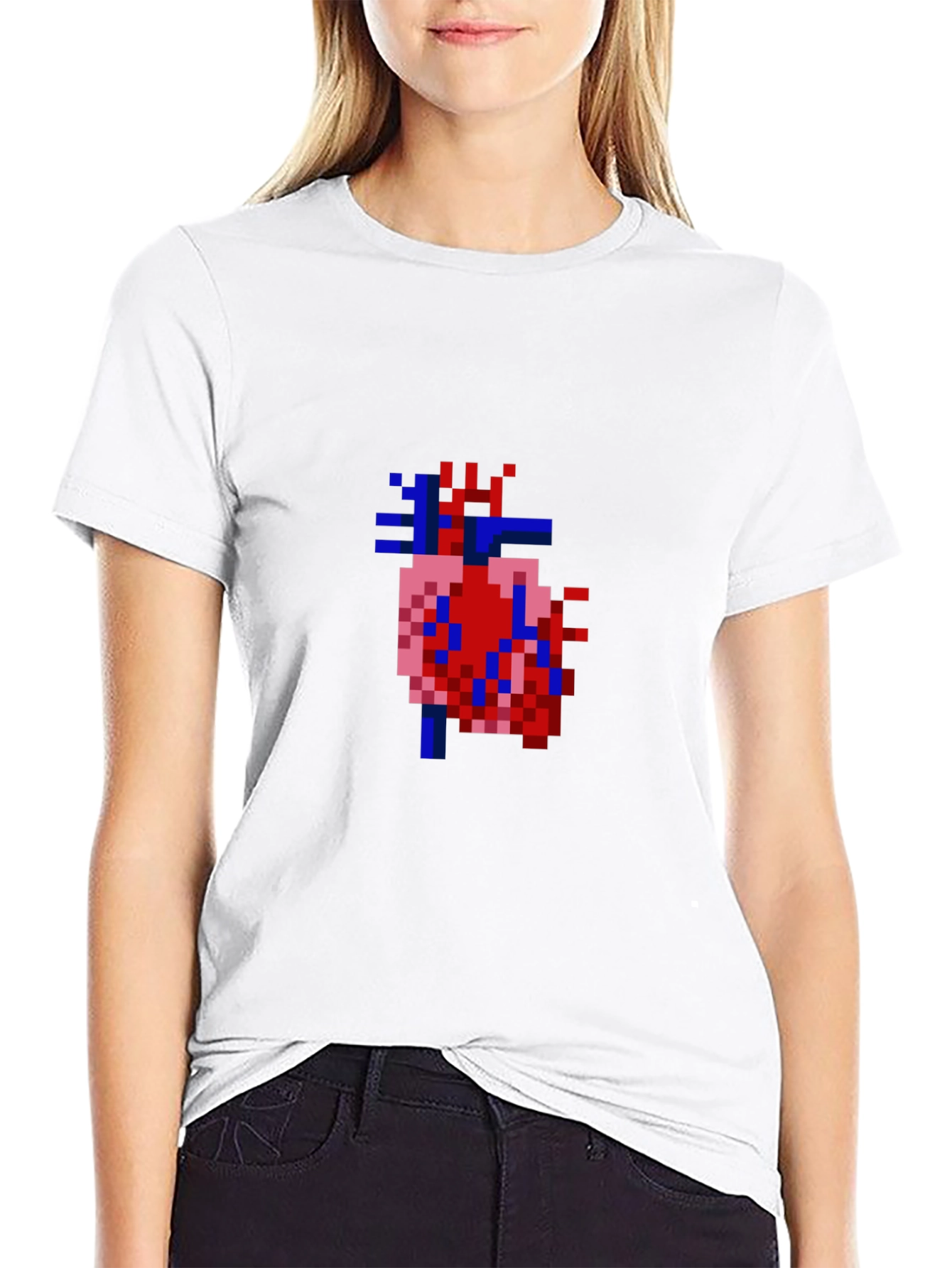 Pixel Heart Graphic T-Shirt - Unique Gamer Style