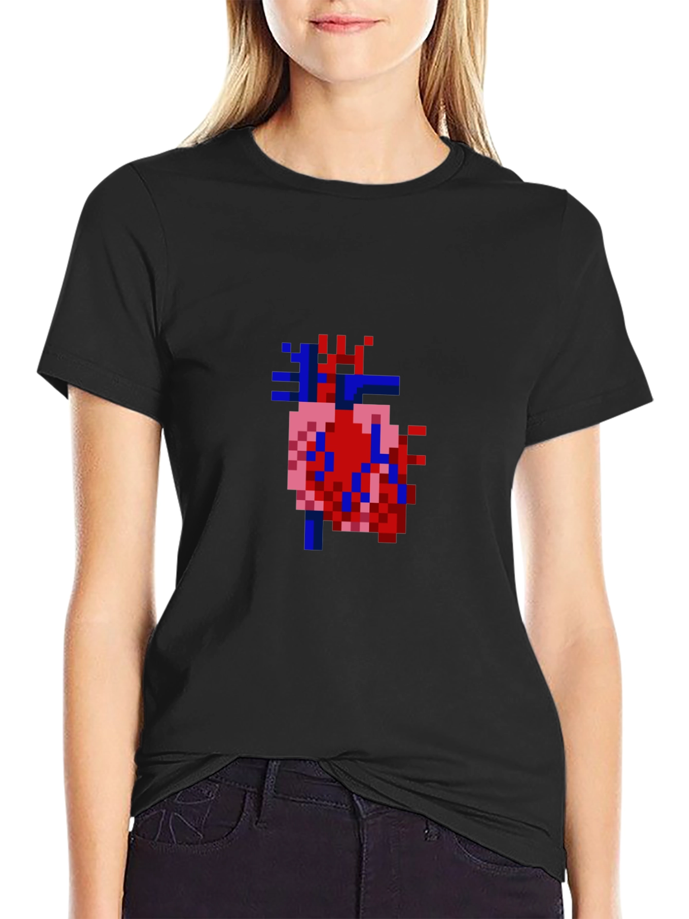 Pixel Heart Graphic T-Shirt - Unique Gamer Style