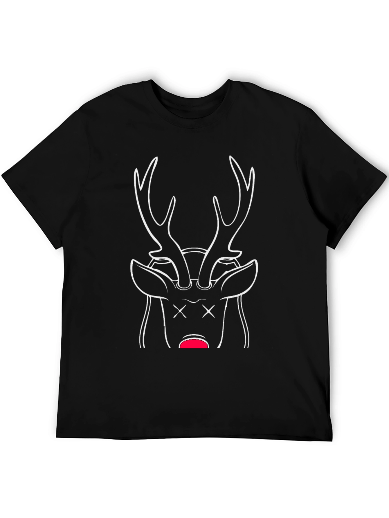 Dead Deer Graphic T-Shirt - Black