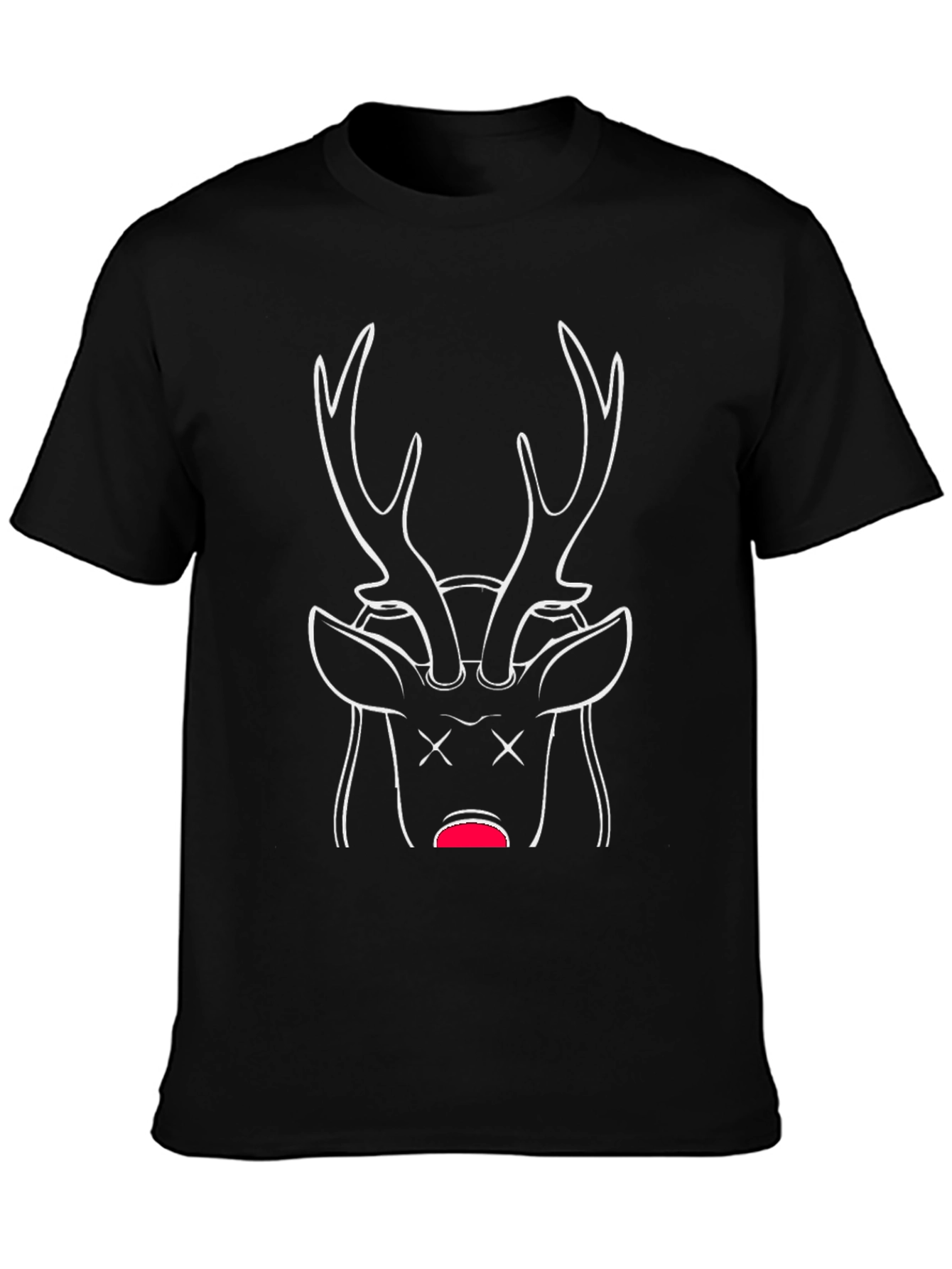 Dead Deer Graphic T-Shirt - Black