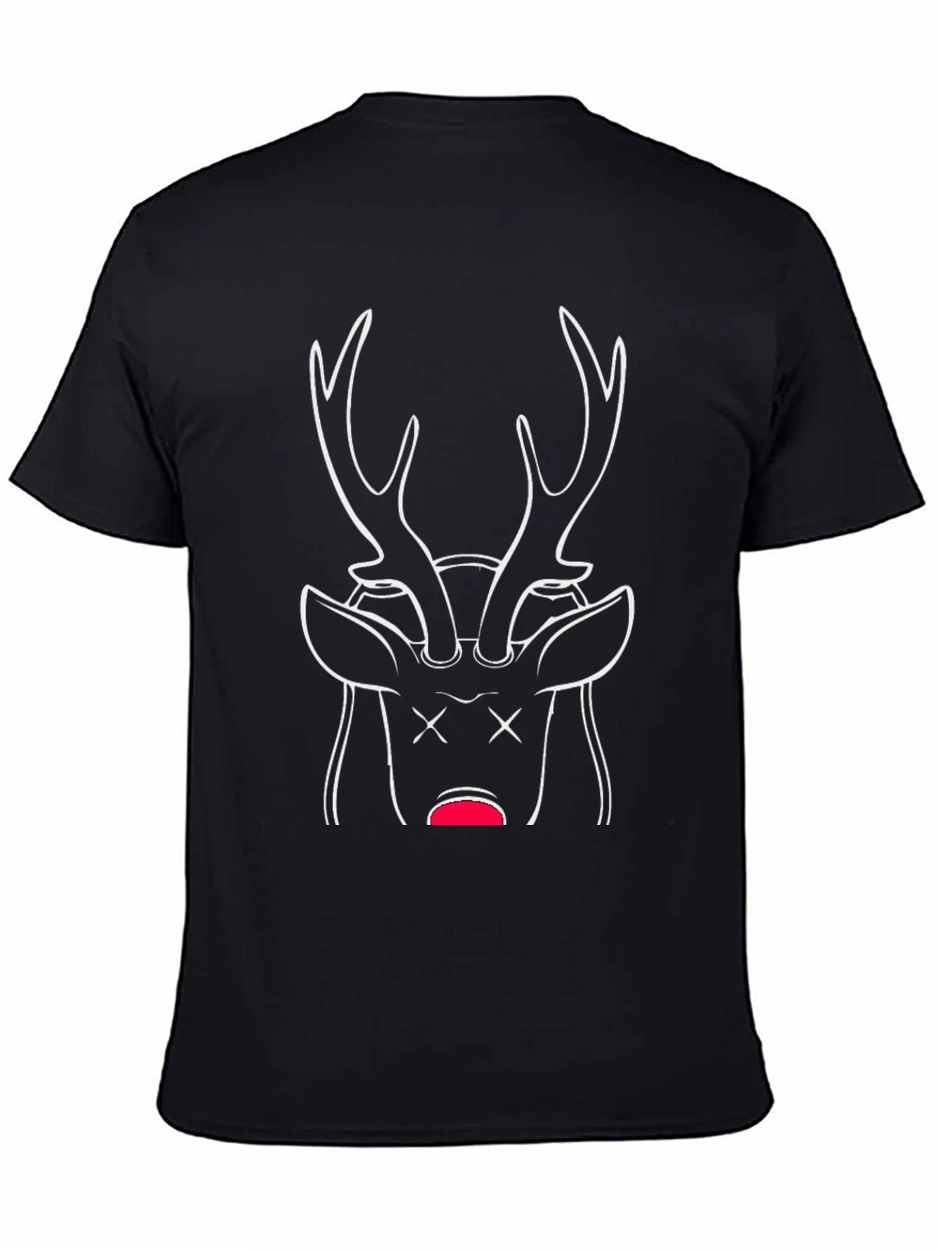 Dead Deer Graphic T-Shirt - Black