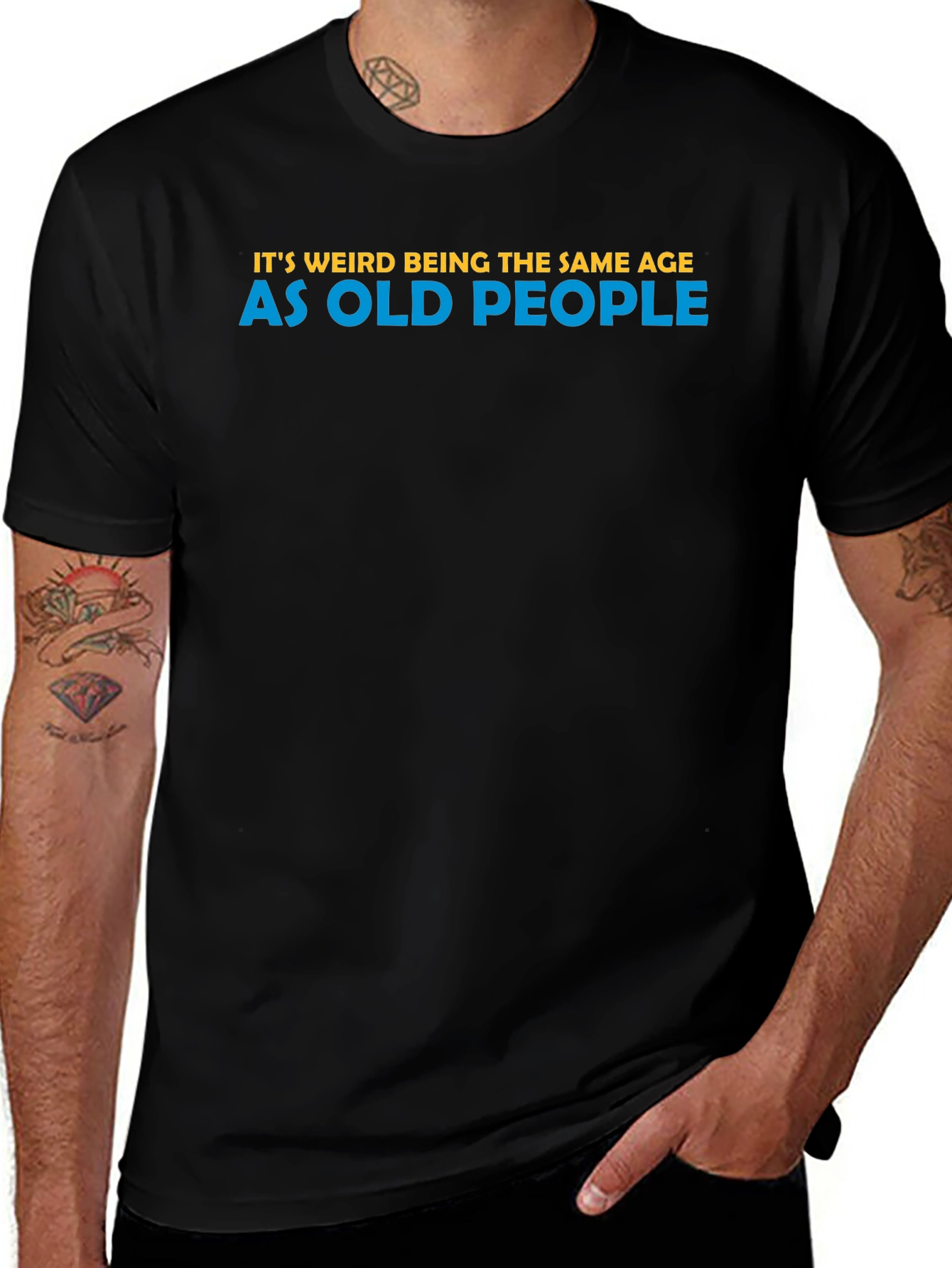 Funny Old People Graphic T-Shirt