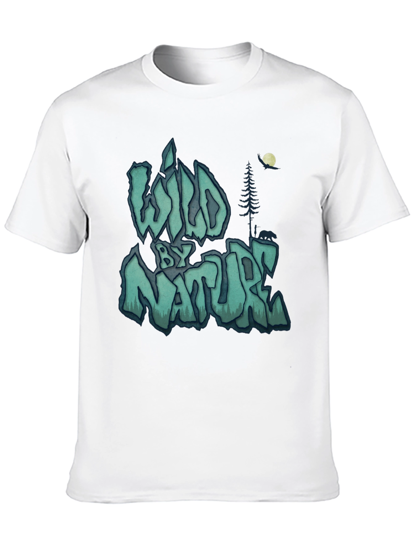 Wild by Nature Graphic Print Black T-Shirt