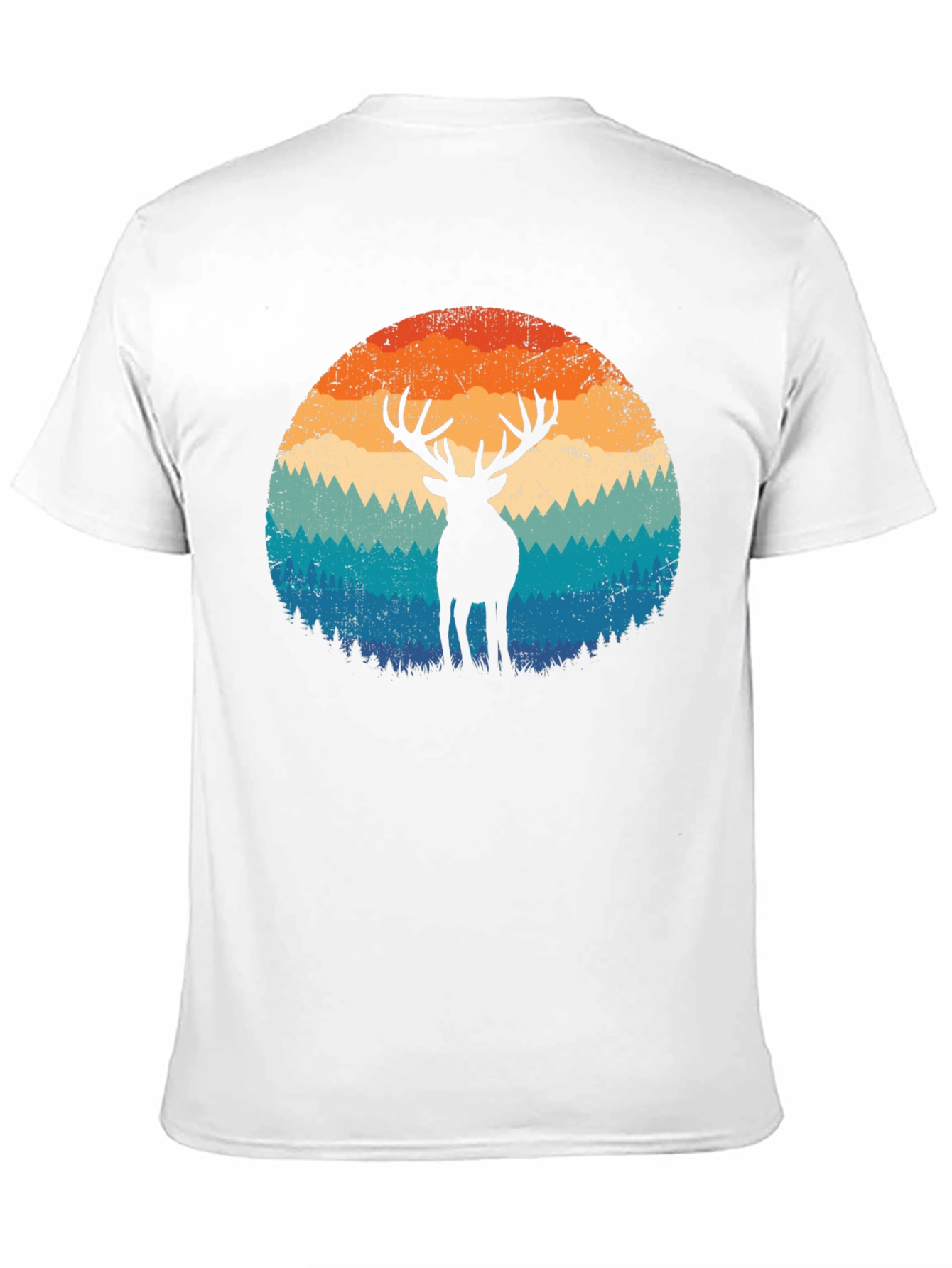 Retro Deer Graphic T-Shirt