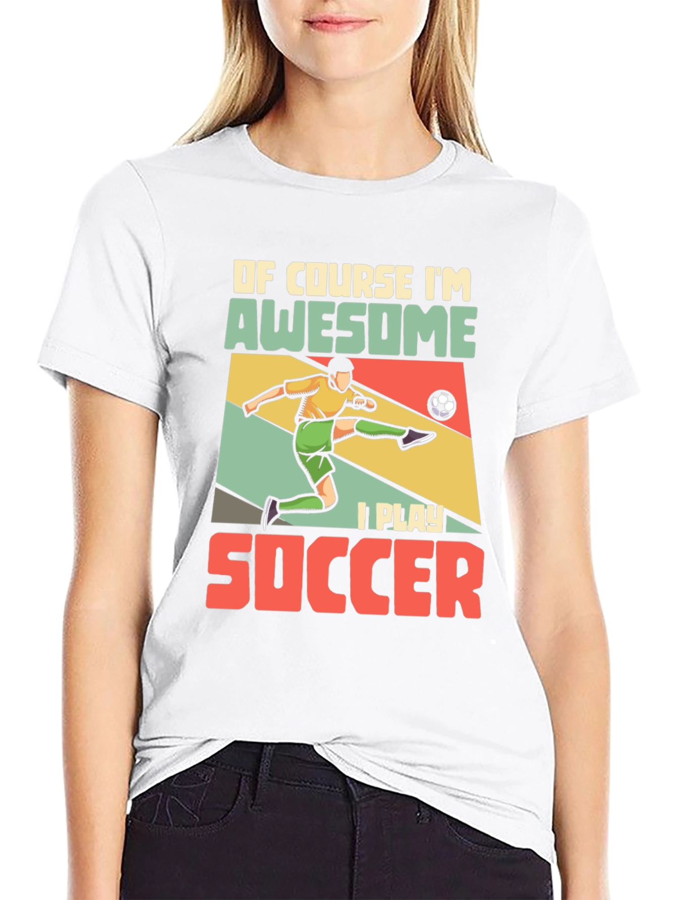 Awesome Soccer Player Graphic Tee