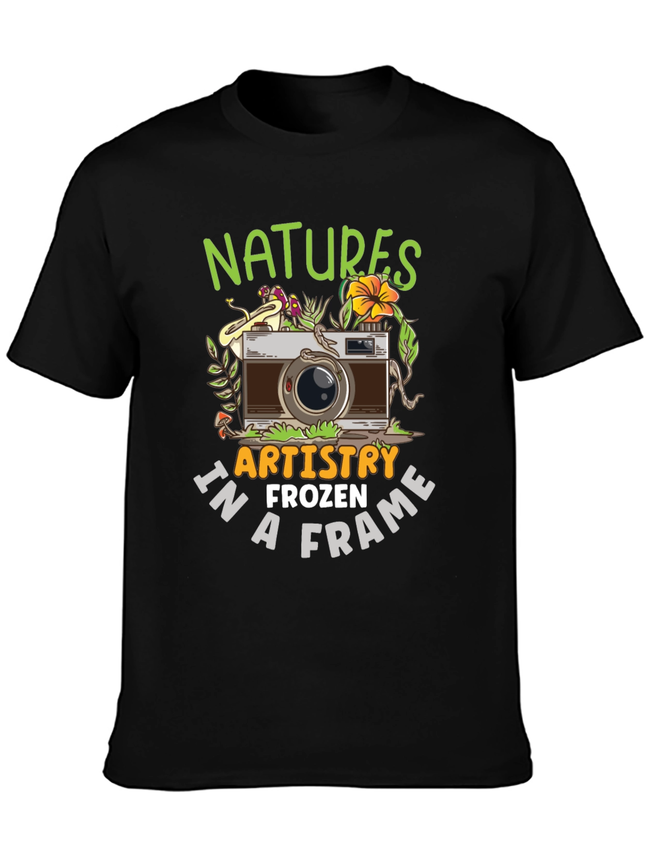 Nature Photography T-Shirt - Artistic Frozen Frame Tee