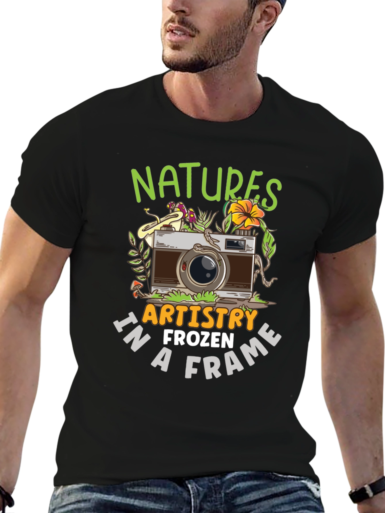 Nature Photography T-Shirt - Artistic Frozen Frame Tee