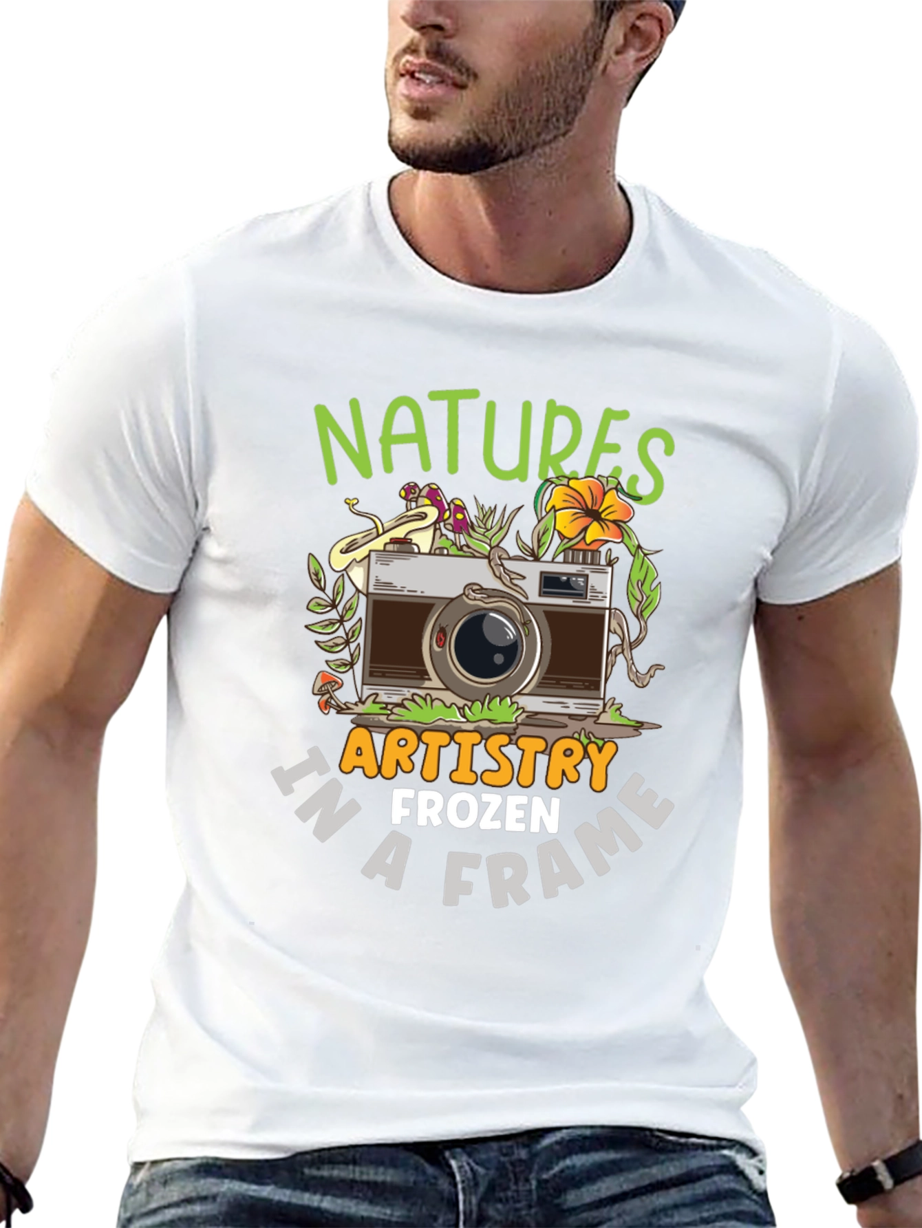 Nature Photography T-Shirt - Artistic Frozen Frame Tee