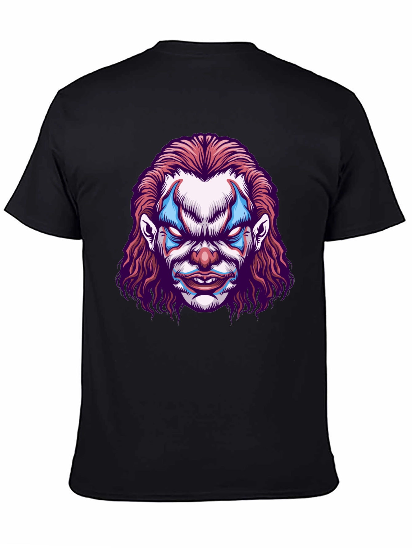 Scary Clown Graphic Tee - Mens Black T-Shirt
